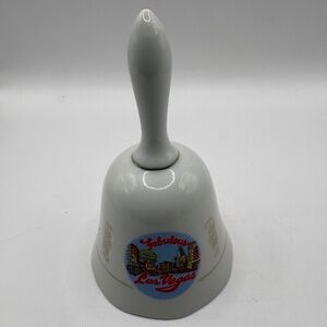 Vintage Fabulous Las Vegas Ceramic Bell